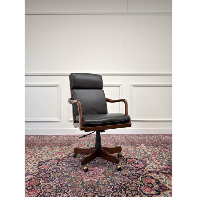 English Chesterfield Office Chairs, Set of 2 For Sale - Image 4 of 12