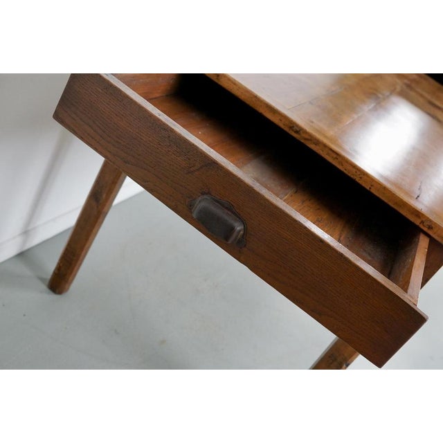 19th Century Rustic Farmhouse French Elm Dining Table For Sale - Image 13 of 18