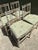 Vintage Distressed Wood Faux Bamboo Spindle Back Chairs - Set of 4 For Sale - Image 12 of 18
