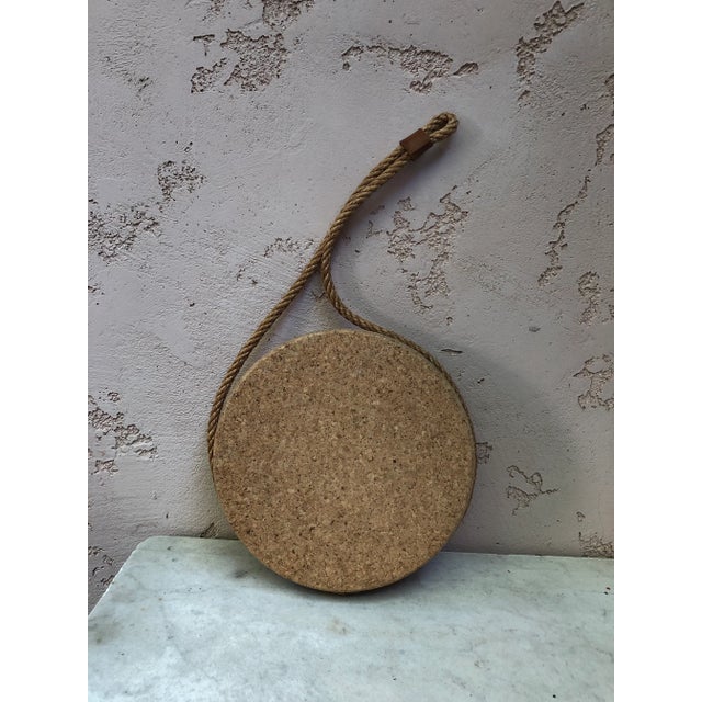 1950s C.1950 Cork & Rope Mirror Audoux Minet For Sale - Image 5 of 7