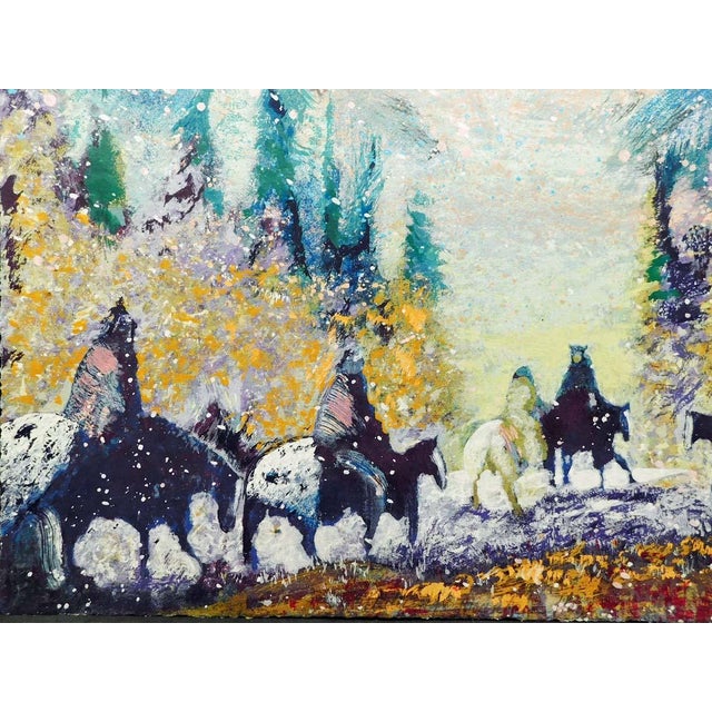 Earl Biss "Autumn Mountain Haze" Unframed Serigraph on Paper Hand Signed 1996 For Sale - Image 4 of 6