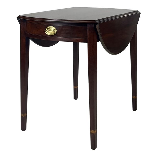 Late 20th Century Federal Style Mahogany Pembroke Table by Henkel Harris For Sale