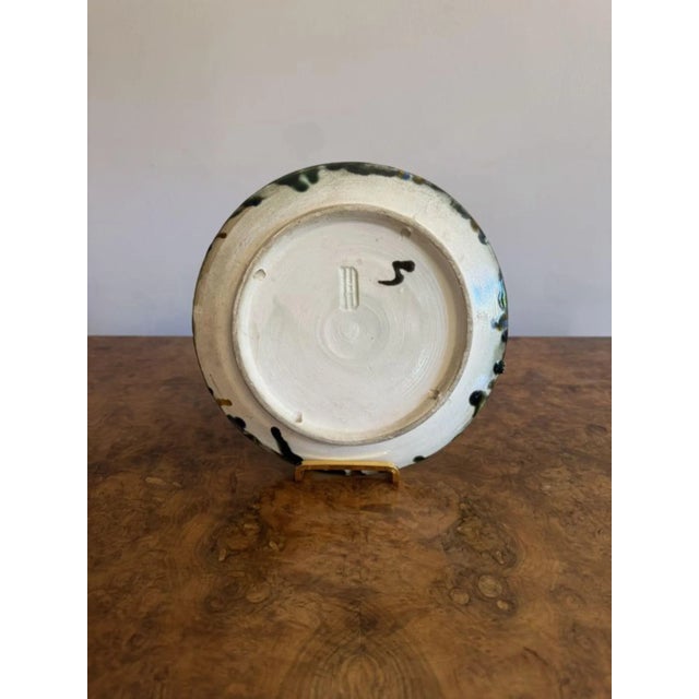 1940s Antique Portuguese Majolica Palsy Ware Lobster Wall Plate, 1940 For Sale - Image 5 of 6