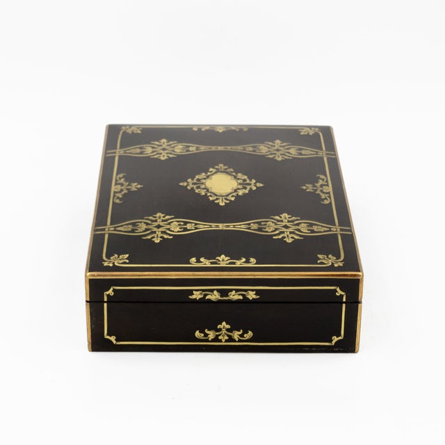 French Maison Giroux Ebonized Box Paris, Circa 1850 For Sale - Image 3 of 12