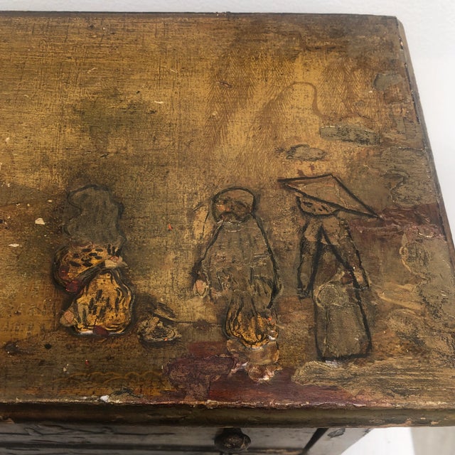 1940s 1940s Chinoiserie Miniature 3 Drawer Chest For Sale - Image 5 of 13