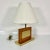 1960s Mid-Century Danish Modern Brass & Oak Table Lamp. For Sale - Image 12 of 13