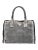 Contemporary Prada Madras Top Handle Satchel Navy Silver Shoulder Blue Leather Tote HandBag For Sale - Image 3 of 10