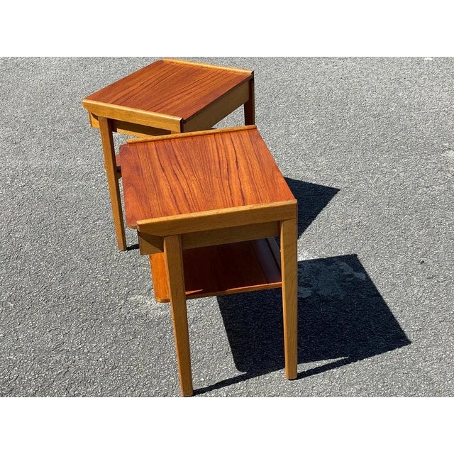 1960s Mid-Century Modern Swedish Nightstands, Set of 2 For Sale - Image 5 of 8