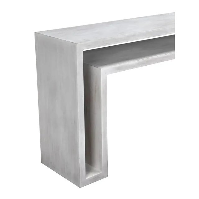 Noir NOIR Caine Console, White Wash For Sale - Image 4 of 6