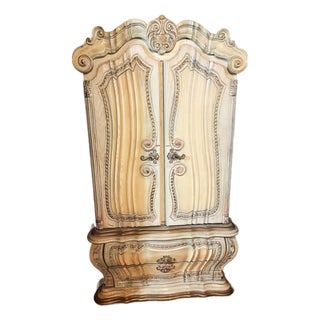 Mid 20th Century, Louis XVI “Madame Pompadour” Style Armoire Wardrobe. For Sale