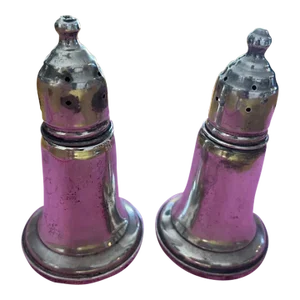 1940s Reed & Barton Sterling Salt & Pepper Shakers- a Pair
