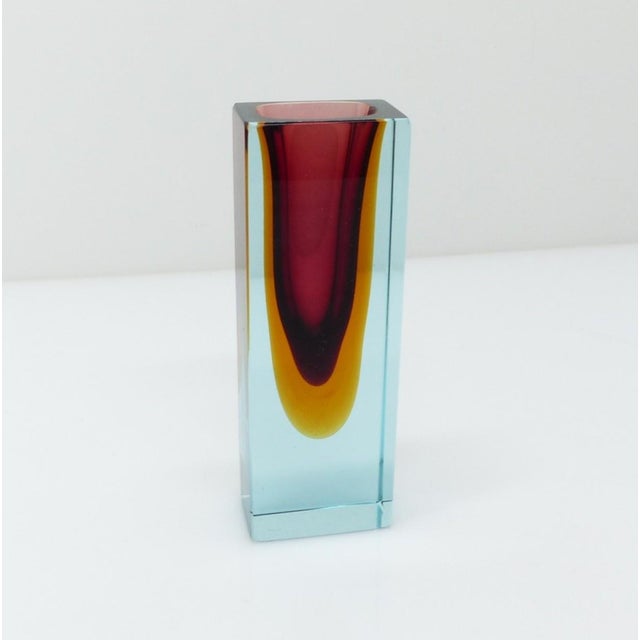 Seguso Vetri d'Arte Submerged Vase, Murano, 1960s For Sale - Image 9 of 9