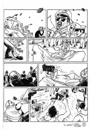 Vincenzo Bizzarri, Sassaiola, Ink Illustration, 2019