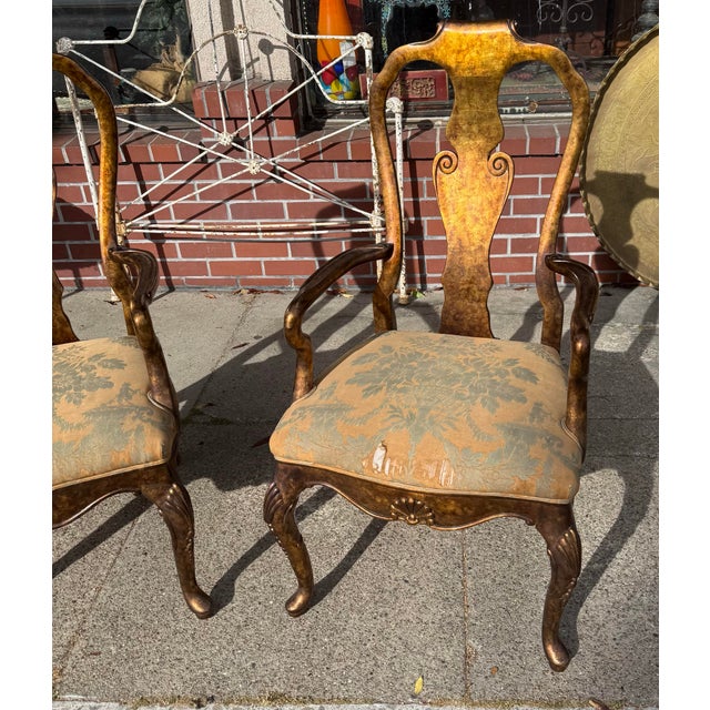 1960s Karges Tortoiseshell Arm Chairs a Pair For Sale - Image 5 of 7