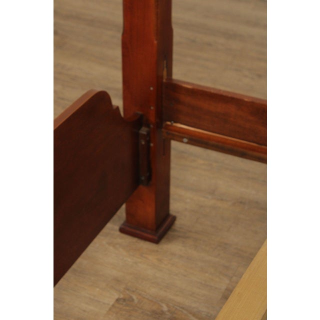 Lexington Queen Size Carved Mahogany Poster Bed For Sale - Image 16 of 18
