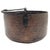 Late 19th Century 19th Century Primitive Copper Cauldron Vessel With Hand-Forged Iron Handle 12" For Sale - Image 5 of 10