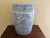 Late 20th Century Chinoiserie Floral Blue, White, and Pink Porcelain Garden Stool or Side Table For Sale - Image 5 of 7