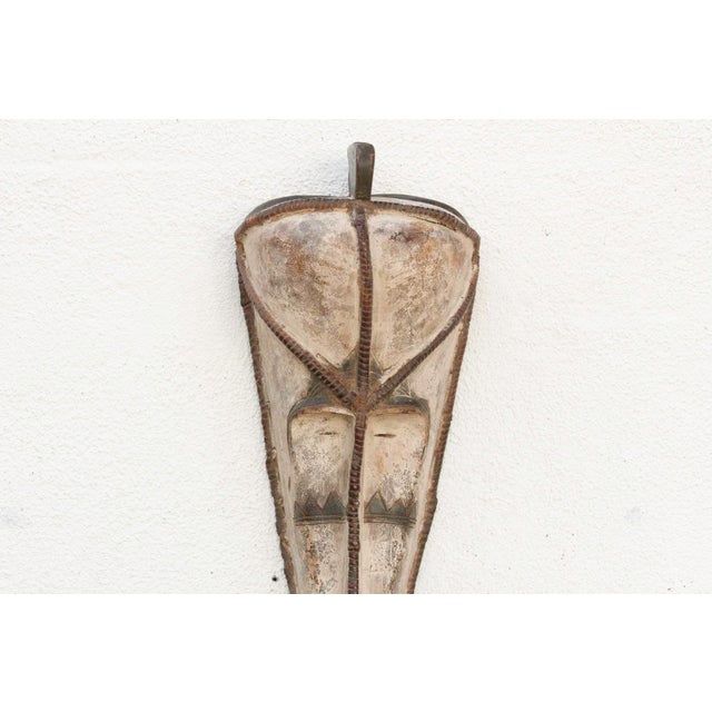 1960s Soul of the Forest, Antique African Fang Wall Art Mask For Sale - Image 5 of 6