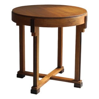 Dutch Art Deco Modernist Side Table with Macassar Ebony Details, 1920s For Sale