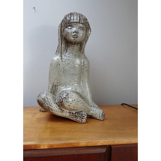 Large Mid-Century Belgian Ceramic Figurine from Emiel Laksakris, 1960s For Sale - Image 14 of 15