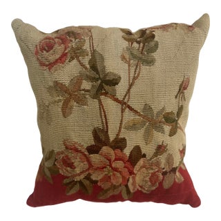 Pillow With 19th Century Aubusson Tapestry For Sale