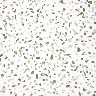 Sample - Schumacher x Backdrop Los Cosmos Wallpaper in Moss For Sale