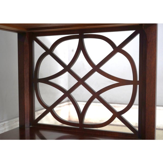 Pair of Baker Historic Charleston Mahogany 2 Drawer Servers For Sale - Image 9 of 18