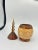 Hand Carved Marquetry Inlay Pear Shaped Vessel With Lid For Sale - Image 4 of 9