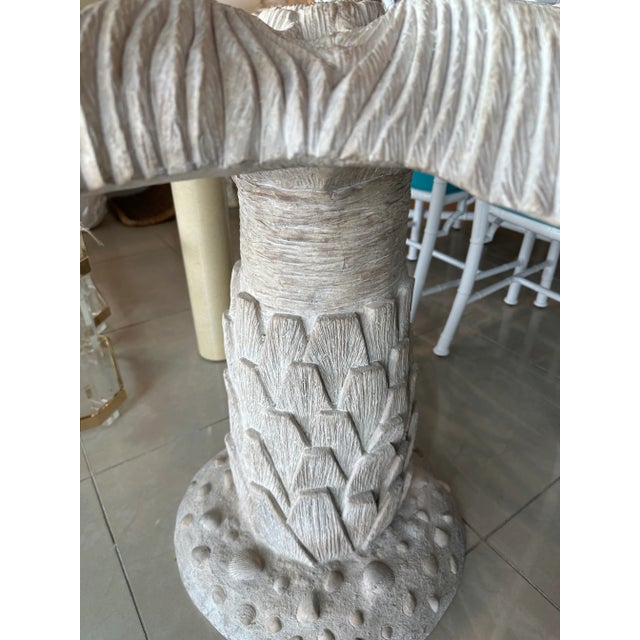 Vintage Plaster Palm Tree Leaf Table Dining Table or Center Entry Base Chairish