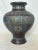 Late 19th Century Late 19th Century Chinese Bronze and Cloisonne Vase (Champleve) For Sale - Image 5 of 14