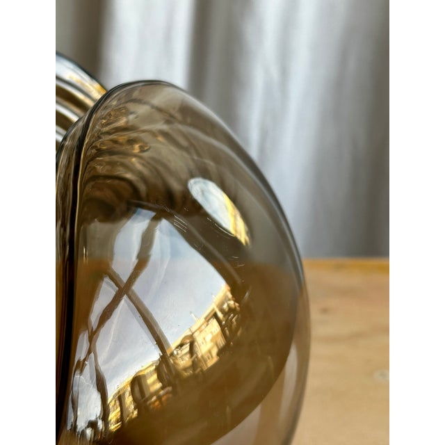 1970s Space Age Smoked Glass Futura Biomorphic Pendant by Koch & Lowy for Peill & Putzler, Germany, 1970s For Sale - Image 5 of 18