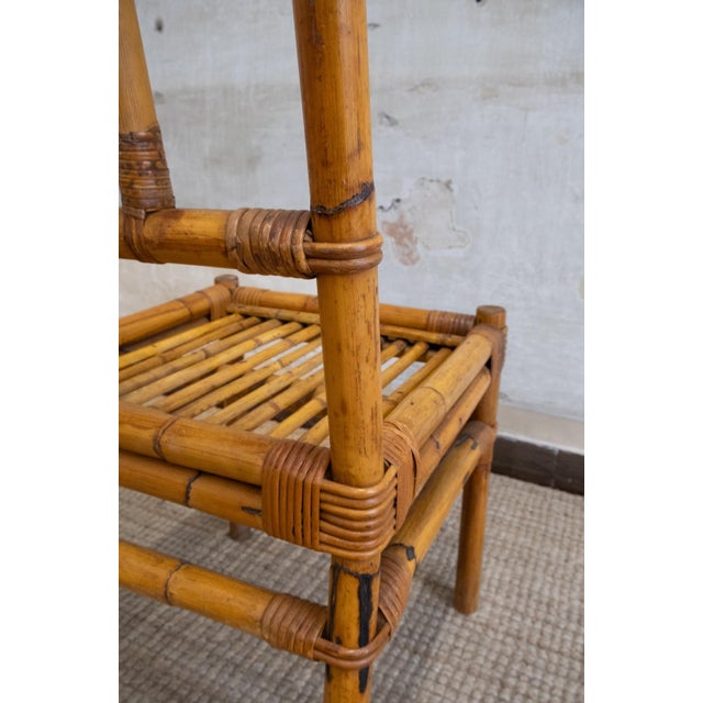 Bamboo and Rattan Desk with Chair, 1970s, Set of 2 For Sale - Image 10 of 11