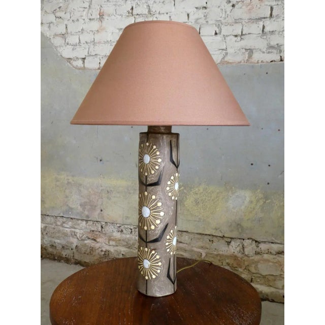 1970s Ceramic Lamp by Odette Dijeux, 1970 For Sale - Image 5 of 7