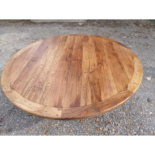 Wood 1800's Chestnut Country Dining Table / Seats 8+ For Sale - Image 7 of 9