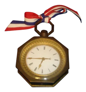 French Empire Early 19th Century Gilt & Patinated Bronze Octagonal Wall Cartel Clock