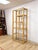 Coastal Etagere Rattan Wrapped Milo Baughman Style Five Tier Glass Shelf MCM For Sale - Image 11 of 15