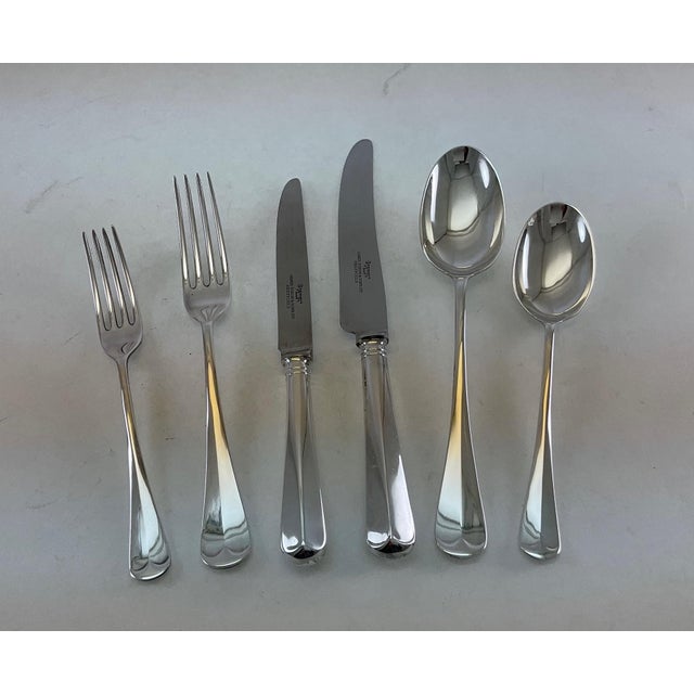 Metal New 1980s Complete European Cutlery Set for 12, Including Fish Eaters & Serving Pieces 132 Pieces For Sale - Image 7 of 18