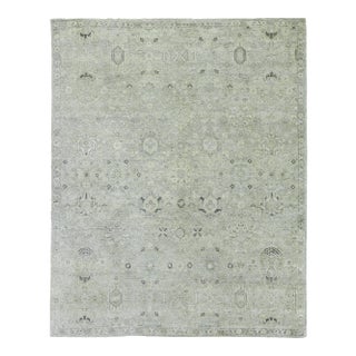 Rugs Evie Hand Knotted Wool Gray & Beige - 9'x12' For Sale