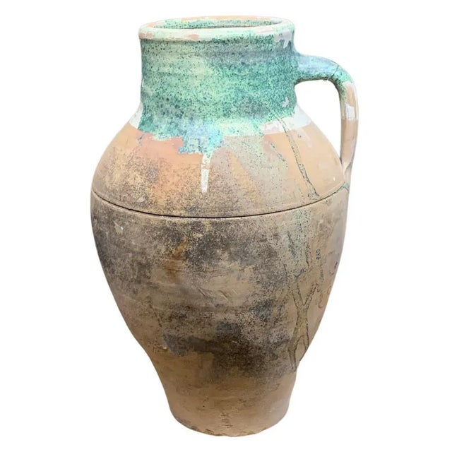 Vintage Turkish Terracotta Oil Jar For Sale In Los Angeles - Image 6 of 6