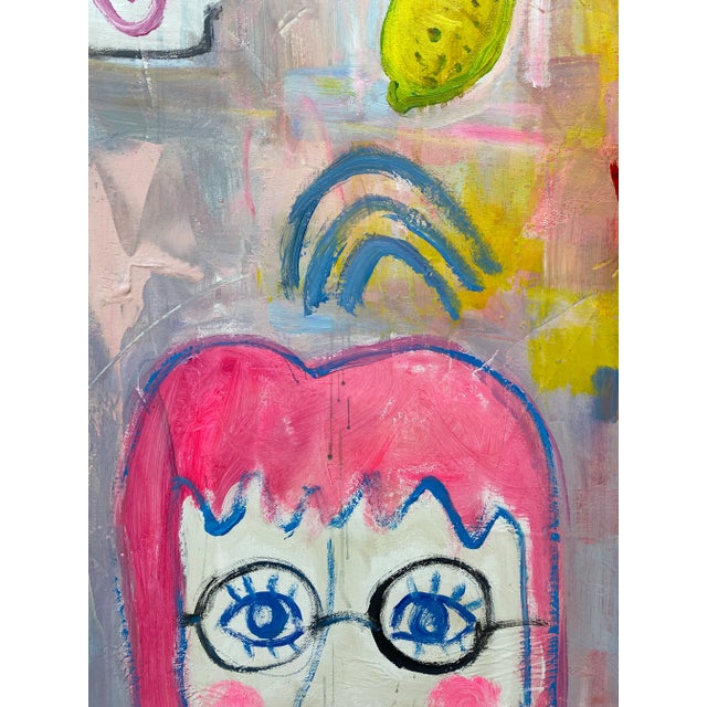 White Contemporary Abstract Original Oil Painting For Sale - Image 8 of 12