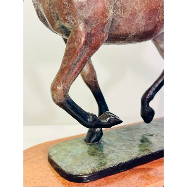 Bronze Horse Sculpture Equine Art Statue For Sale - Image 6 of 9