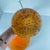 Orange Mushroom Lamp in Speckled Orange Glass from Massive Lighting, Belgium, 1970s For Sale - Image 8 of 14