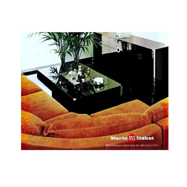 Small Dark Brown Laminate & Chrome Sideboard from Mario Sabot, 1970s For Sale - Image 14 of 15