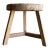 Vintage Elm Wood Wheel Side Table #F75 For Sale