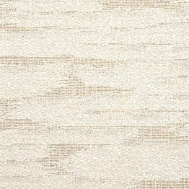 Abstract Schumacher Gibson Fabric in Ivory For Sale - Image 3 of 3