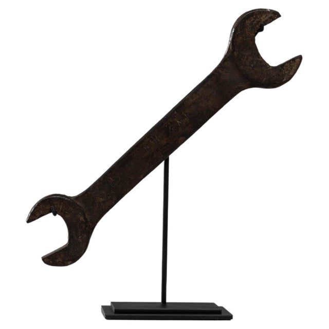 Early 20th Century French Metal Wrench On Stand For Sale - Image 9 of 18