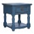 Stonegate Solid Wood End Table - Blue For Sale