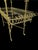 Vintage French Country Yellow Palm Beach Regency Pagoda Wire Bakers Rack Plant Stand For Sale In West Palm - Image 6 of 13