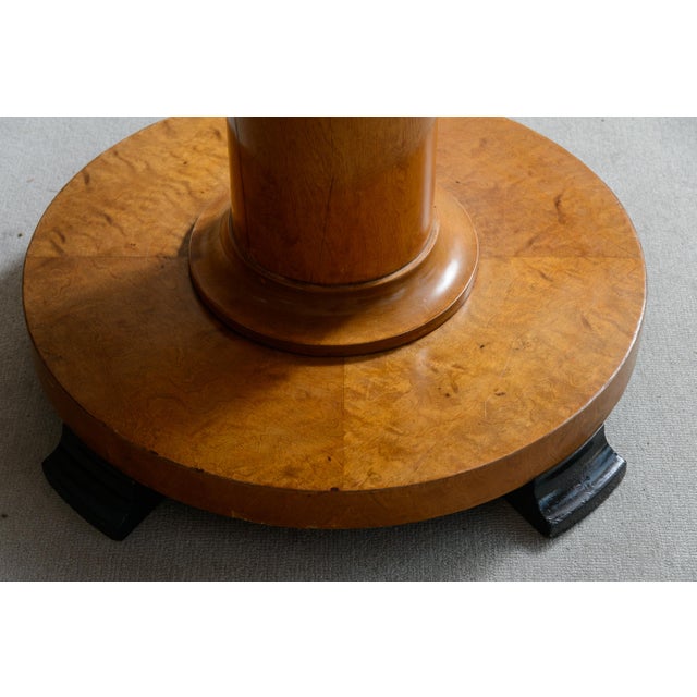 Biedermeier Style Cherrywood Round Center Table For Sale In West Palm - Image 6 of 8