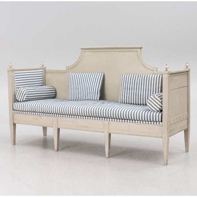 Early 19th Century Painted Gustavian Sofa, 1810 For Sale - Image 12 of 12
